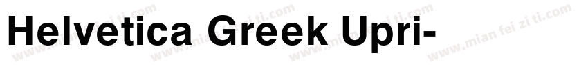 Helvetica Greek Upri字体转换